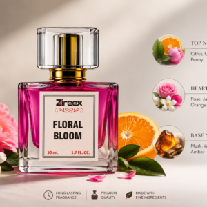 Floral Bloom Perfume | Inspired by Gucci Flora | Long Lasting Floral Fragrance | 50ml | Zireex