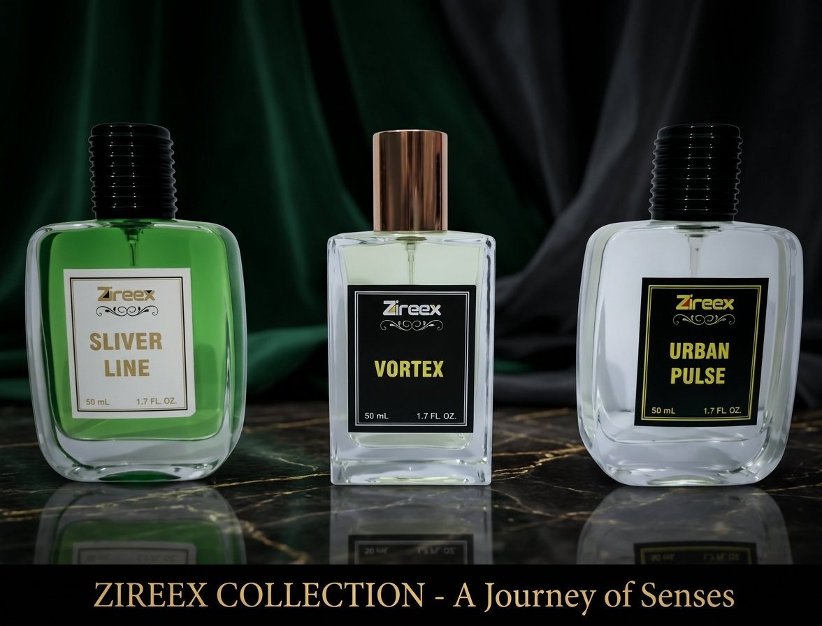 ZIREEX 3 Perfume Bundle / Silver Line/ Vortex / Urban Pulse