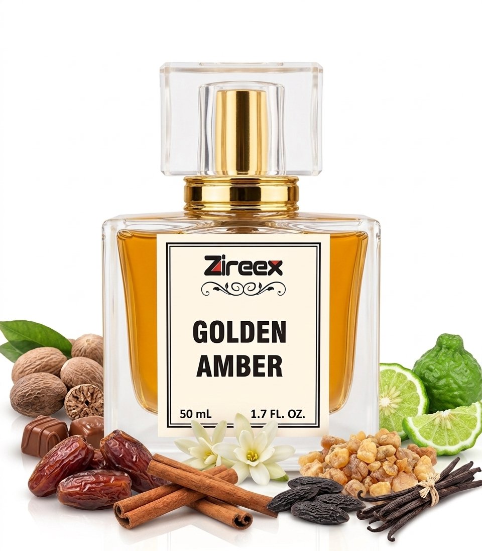 Golden Amber Perfume | 50ml | Zireex