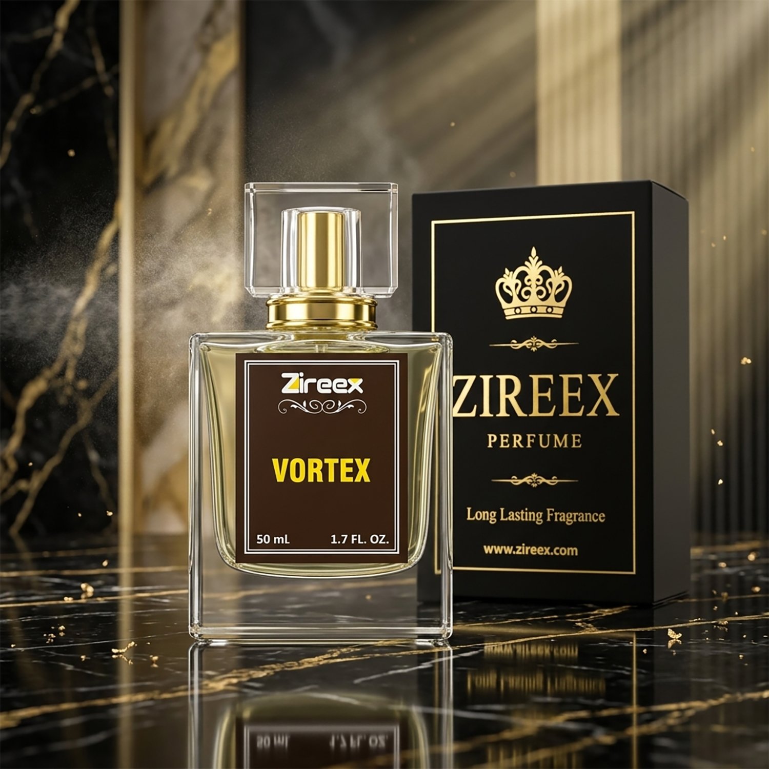 Vortex Perfume | Inspired by Invictus | Long Lasting Fresh Aquatic Fragrance | 50ml | Zireex - Image 3